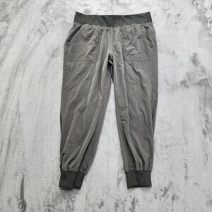 Calvin Klein Pants Womens M Gray Performance Quick Dry Rib Cuff Capri Jogger